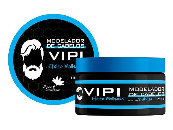 Modelador de Cabelos Vip! Efeito Molhado Amei Cosméticos