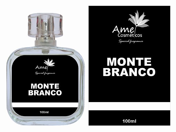 Perfume Amei Cosméticos Monte Branco 100ml    Inspirado no Mont Blanc