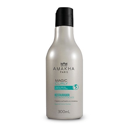 RESTAURADOR DE ONDAS E CACHOS - MAGIC CURLY - 300 ml  ==  AMAKHA PARIS