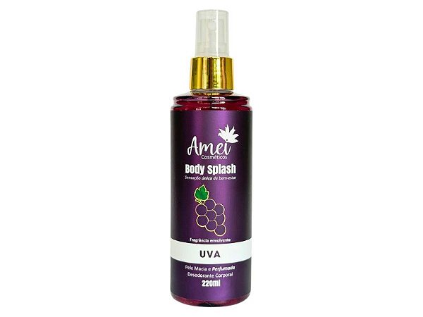 Body Splash Uva Amei Cosméticos