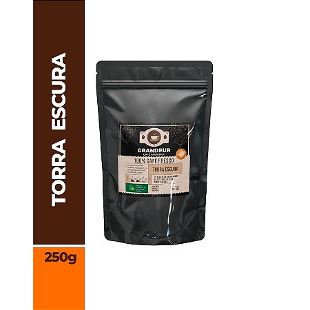 Grãos - Grandeur Café Superior 100% arábica - 250g - Torra Escura.