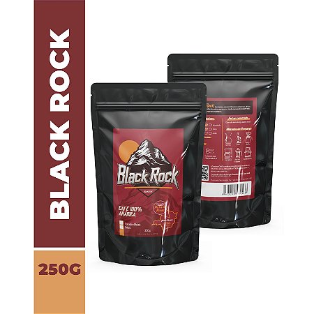 Moído - Grandeur Café Superior - Black Rock - 100% arábica - 250g - Torra Escura.