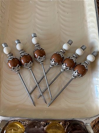 Espetinhos para petiscos - valor kit com 6 unidades