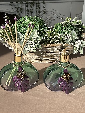 Vidro para aromatizador VITRUM MAGENTA E TIFFANY - Valor unitário