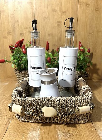 Cesta Rustica Decorada P