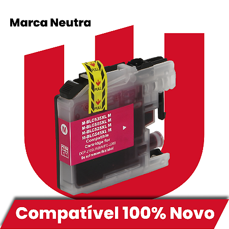 Cartucho de Tinta Compatível com Brother BLC505XL Magenta 11ml