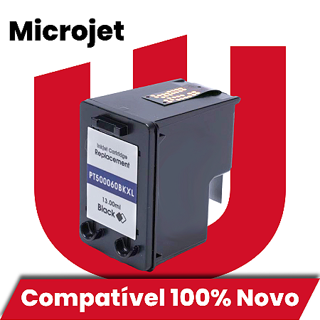 Cartucho de Tinta Compatível com HP 60XL 901XL 675XL Preto Microjet 13ml
