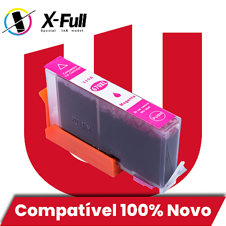 Cartucho de Tinta Compatível com HP 670XL Magenta Xfull 14ml