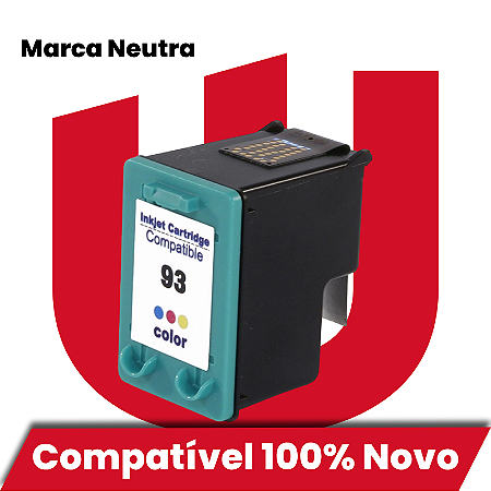 CARTUCHO DE TINTA COMPATÍVEL COM HP 93 COLORIDO MICROJET 10ML