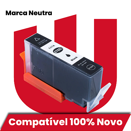 Cartucho de Tinta Compatível com HP 670XL Preto 21,6ml
