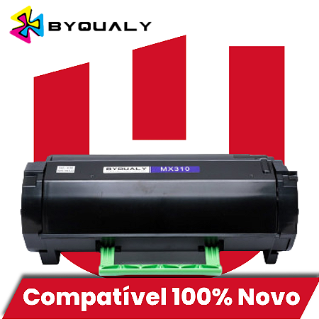 Toner Compatível com Lexmark MX622 56f2h00 Sem Chip Preto Byqualy 15K