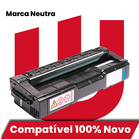 Toner Compatível com Ricoh C250FW C301W Ciano 6.3K