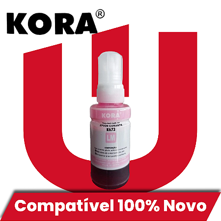 Tinta Compatível com Epson 664 673 Magenta Light Corante Kora 70ml