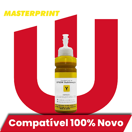 Tinta Compatível com Epson Universal Amarelo Sublimática Masterprint 100ml