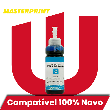 Tinta Compatível com Epson Universal Ciano Sublimática Masterprint 100ml