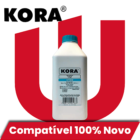 Tinta Compatível com HP Universal Ciano Corante Kora 1L