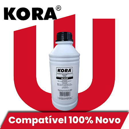 Tinta Compatível com HP Universal Preto Corante Kora 1L