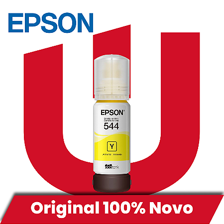 Tinta Original Epson T544 T544420 Corante Amarelo 65ML
