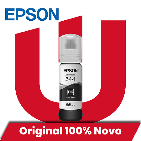 Tinta Original Epson T544 T544120 Corante Preto 65ML