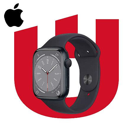 Apple Watch S9 com GPS 41mm Sport Preto