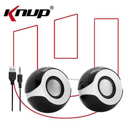 Caixa de Som USB 2.0 KP603 Knup