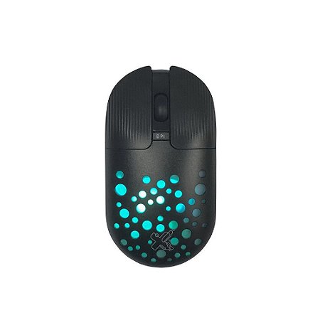 MOUSE SEM FIO RGB 1200DPI COM BATERIA LITIO MAXPRINT HIVE PRETO
