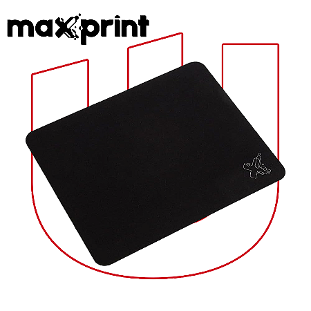 Mousepad 22x17.8cm Maxprint 60357-9 Preto