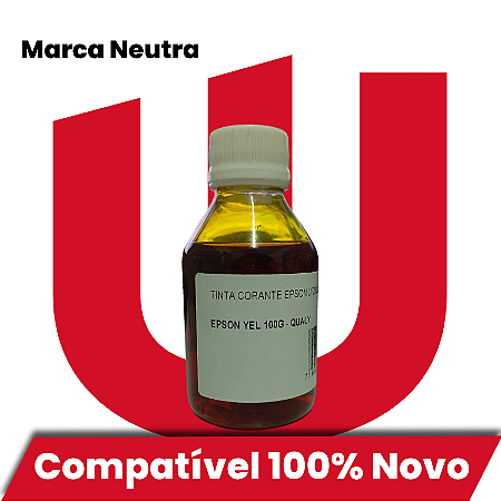 Tinta Compatível com Epson L100 L200 375 365 Amarelo Corante Qualy Ink 100ml