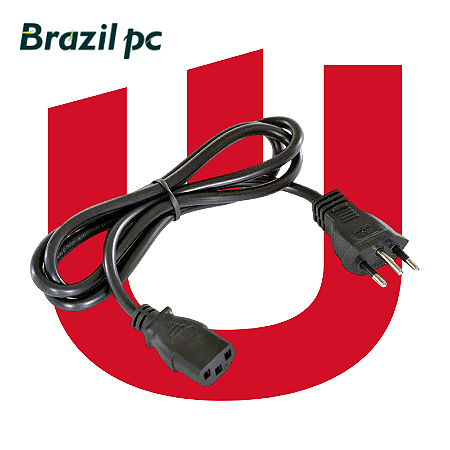 Cabo de Força 1,2M Padrão Monitor ou Gabinete 40924 Brazil PC