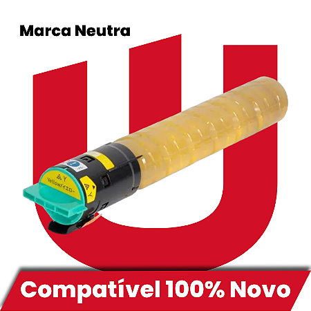 Toner Compatível com Ricoh C2050 C2051 C2550 C2551 Amarelo 5.5K