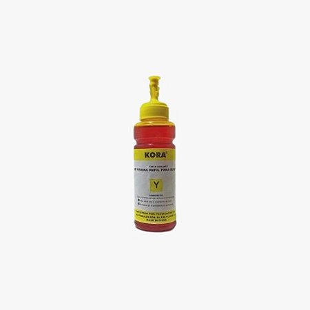 REFIL DE TNTA COMPATÍVEL COM HP VIVERA CORANTE AMARELO KORA 100ML