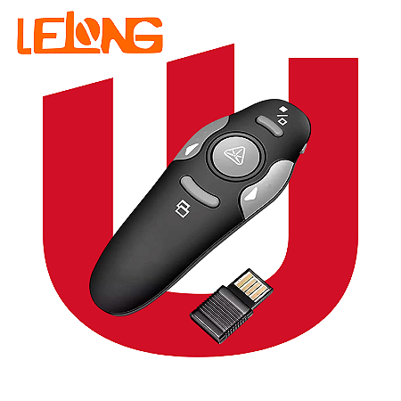 Apresentador de Slide sem Fio Power Point Laser LE7677 Lelong