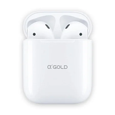 FONE DE OUVIDO SEM FIO TWS A'GOLD FN-B01 BRANCO