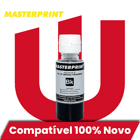 Tinta Compatível com HP GT53 Preto Corante Masterprint 70ml