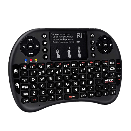 MINI TECLADO COM LED SEM FIO MAX LE7716 LELONG PRETO