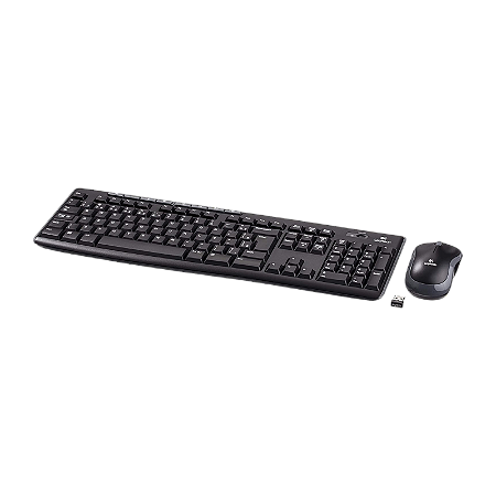 KIT TECLADO E MOUSE MULTIMíDIA SEM FIO MK270 LOGITECH PRETO
