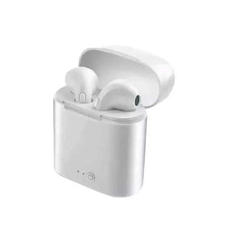 FONE DE OUVIDO BLUETOOTH COM CASE CARREGADOR FN19 A'GOLD BRANCO