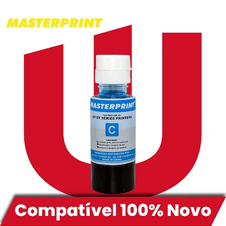 Tinta Compatível com HP GT52 Ciano Corante Masterprint 70ml