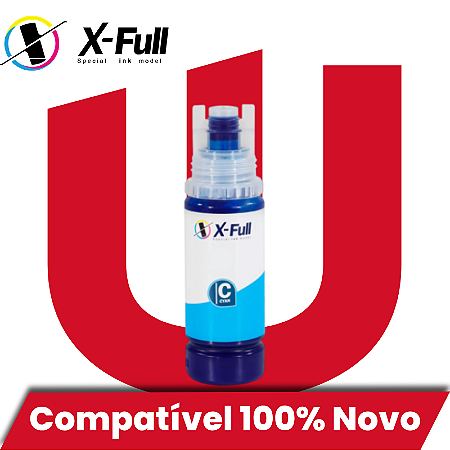 Tinta Compatível com Epson 524 Ciano Corante Xfull 70ml