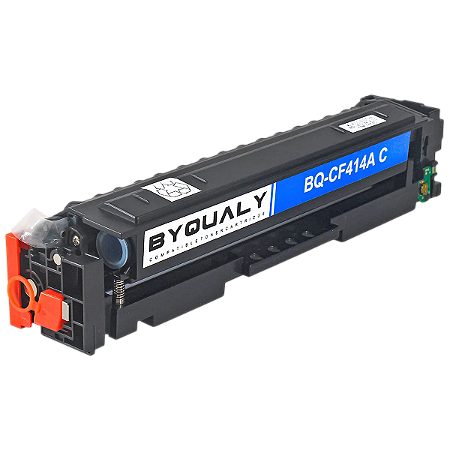 TONER COMPATÍVEL COM HP CF414A COM CHIP CIANO BYQUALY 2.4K