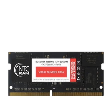 MEMÓRIA RAM NTC 16GB DDR4 2666MHZ NOTEBOOK NTCKF2666ND4-16GB
