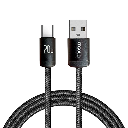 CABO DE DADOS USB TIPO-C 1M CB77-3 A'GOLD