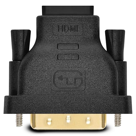 ADAPTADOR CONECTOR DVI MACHO PARA HDMI FÊMEA