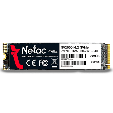 SSD NETAC 256GB M.2 NVME NV200 NT01NV2000-256-E4X