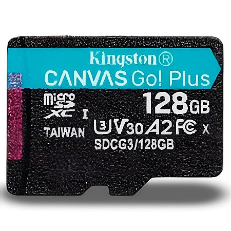 CARTÃO DE MEMÓRIA 128GB MICRO SD CLASSE 10 SDCG3/128GB KINGSTON