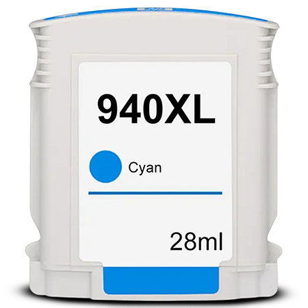 CARTUCHO DE TINTA COMPATÍVEL HP 940XL CIANO 28ML