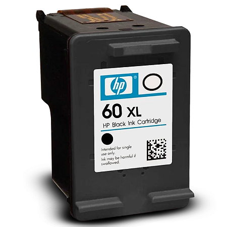 CARTUCHO DE TINTA ORIGINAL HP 60XL PRETO 12ML