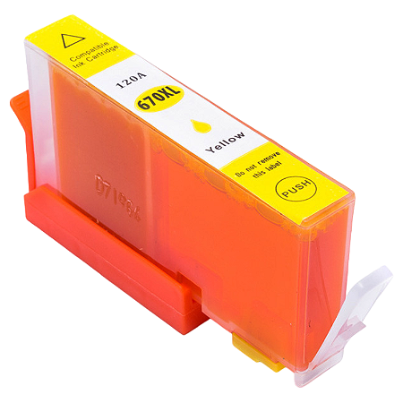 CARTUCHO DE TINTA COMPATÍVEL COM HP 655XL 670XL 685XL AMARELO 14ML