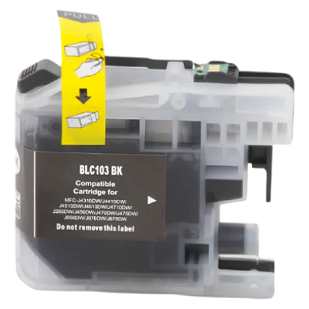 CARTUCHO DE TINTA COMPATÍVEL COM BROTHER BLC103 PRETO 20ML