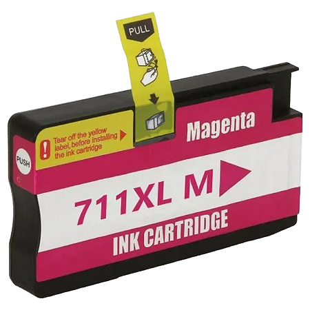 CARTUCHO DE TINTA COMPATÍVEL COM HP 711XL MAGENTA MICROJET 28ML